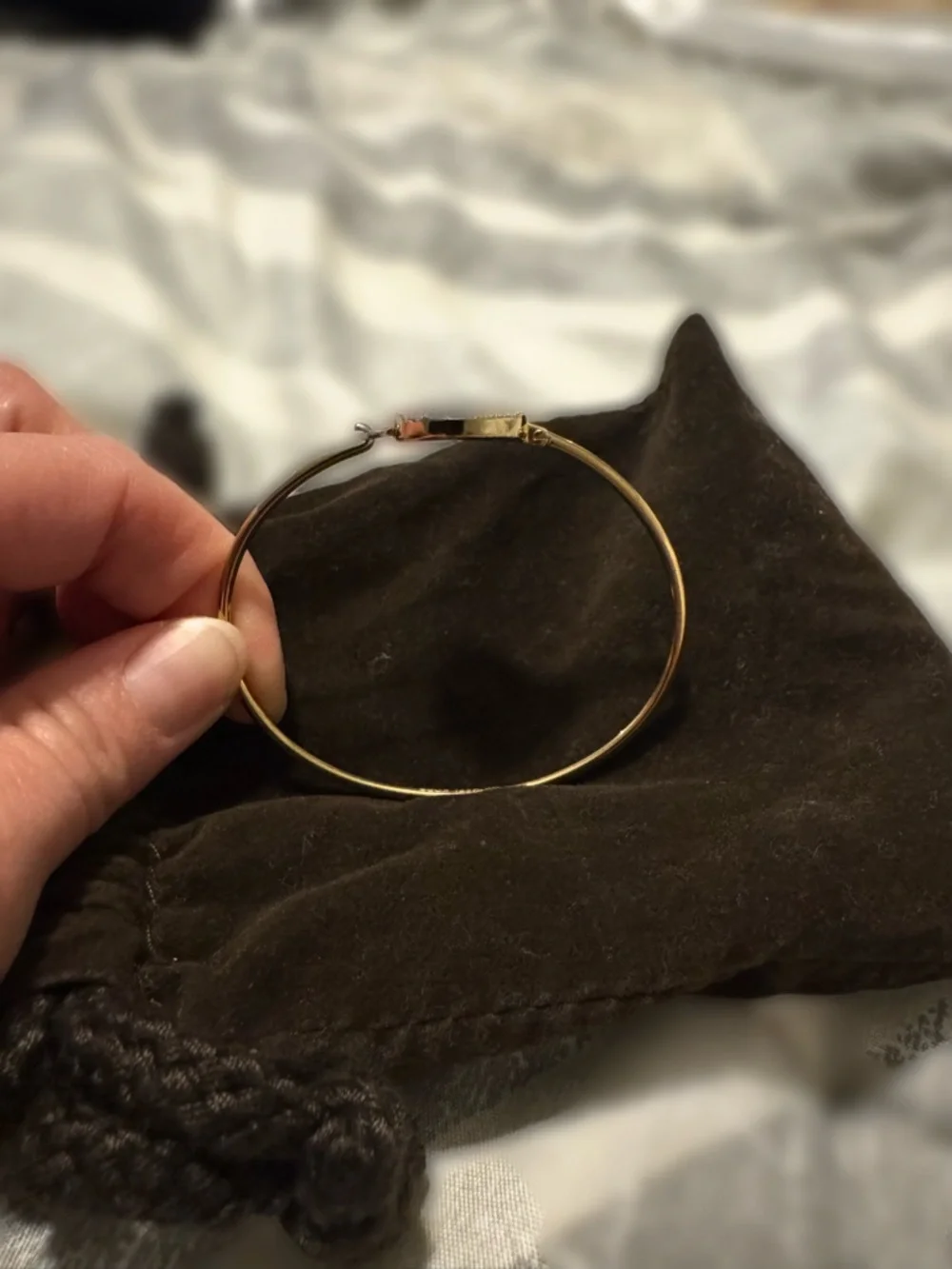 Michael Kors Gold-Tone Pavé Circle Bangle Bracelet - Sparkling Crystal Accent
